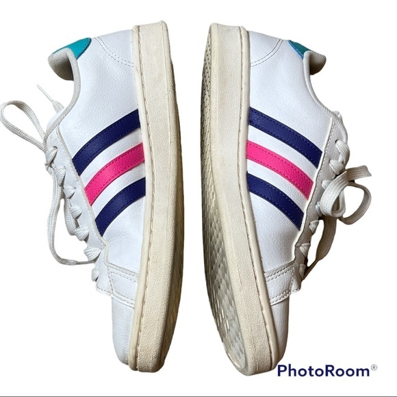 Adidas Grand Court Leather Sneakers Size 7 - Picture 3 of 9